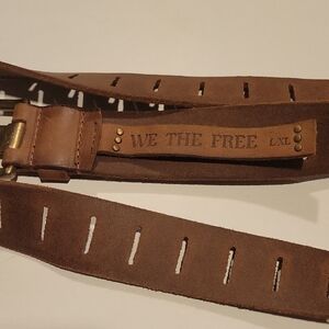 We The Free Brown Leather Belt Bag